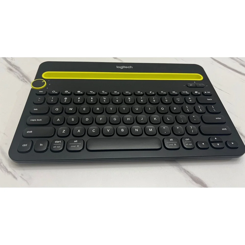 Logitech K480 Multi-Device Bluetooth Wireless Keyboard Black Yellow‎ 920-006342